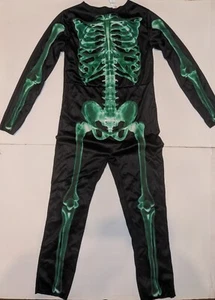 Disfraz de Halloween esqueleto que brilla en la oscuridad para niños talla mediana 8-10 - Imagen 1 de 1