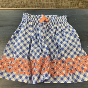 Matilda Jane sz 10 Happy and Free Tarte Tartin skirt Blue Gingham NWOT - Picture 1 of 4
