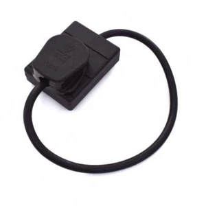VisioSound Extension Lead - 1 Gang Plug Socket - Black Power Cable - Picture 1 of 10