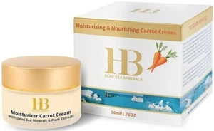 H&B 50 ml 1.76 oz Moisturizing And Nourishing Carrot Cream Dead Sea - Picture 1 of 3