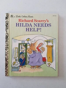 Little Golden Book - Richard Scarry's Hilda Needs Help! 1993 HC - Foto 1 di 4