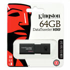 Kingston DataTraveler 100 64GB USB3.0 Flash Drive (DT100G3/64GB)