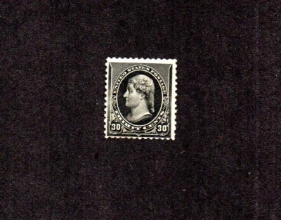 UNITED STATES.  1890.  SCOTT# 228.  30 CENTS BLACK. THOMAS JEFFERSON.  UNUSED/OG - Image 1 of 2
