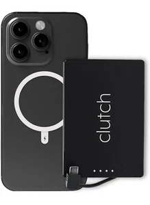Clutch Pro Slim Portable Charger for iPhone Black New - Picture 1 of 6