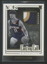 2022-23 Dyson Daniels 44/49 Patch Panini Noir Rookie RC