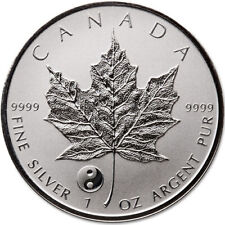 2016 CANADA $5 YIN YANG Privy Mark Silver Maple Leaf 1oz .9999 Silver Coin