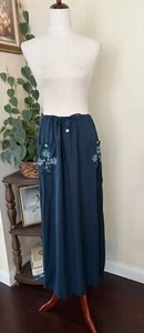 Funky People Embroidered Maxi Skirt sz L Boho - Picture 1 of 8