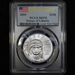 2016-W $100 PLATINUM EAGLE COIN ✪ PCGS MS-70 ✪ 1 OZ FIRST STRIKE 9995 ◢TRUSTED◣ - Picture 1 of 2