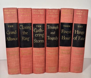 Second World War SET 6 Volumes Books Winston Churchill 1948- 1953 Hardcover WW2 - Picture 1 of 5