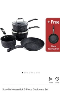 Scoville Neverstick 4+1 Piece Cookware Set Home Kitchen Dishwasher safe - Picture 1 of 1