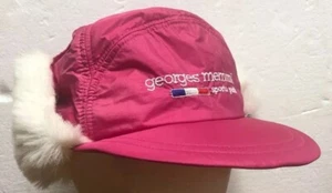 Georges Memmi Sports Paris Girl’s Pink & Faux Fur Hat Cap size Medium Insulated - Picture 1 of 9