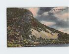 Postcard Indian Profile Rock and Delaware River at Delaware Gap Pennsylvania USA