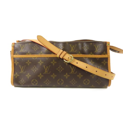 LOUIS VUITTON（LV） Borsa a tracolla lunga Louis Vuitton LV GHW Popincourt M40008 monogramma marrone