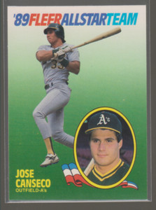 1989 Fleer All Star Team #2: Jose Canseco