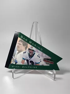 Dan Marino Miami Dolphins 1998 Playoffs Contenders inserto banderín de fieltro verde #51 - Imagen 1 de 2
