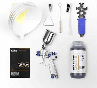 CERAKOTE® Glacier Black (HIGH TEMP)  Starter Kit  (C-Series,  Air Cure) Foto 1 de 4