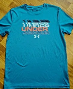 UNDER ARMOUR SZ XL BOYS YOUTH MULTI-COLOR HEATGEAR TOP POLYESTER PLS READ FLAW - Picture 1 of 5