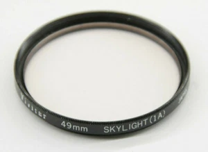 Vivitar - 49mm Skylight 1A Lens Filter - Fair Glass - Used - W653 - Picture 1 of 2
