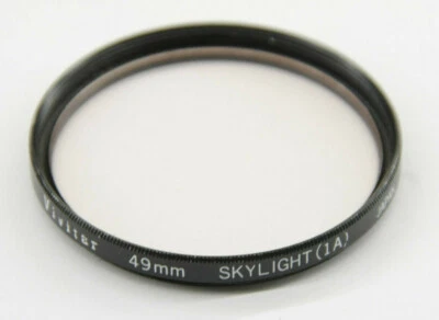 Vivitar - 49mm Skylight 1A Lens Filter - Fair Glass - Used - W653 - Image 1 of 2