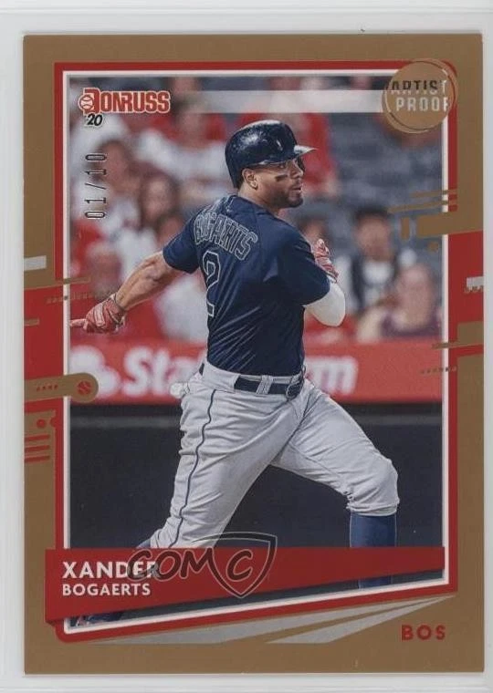 2020 Panini Donruss Artist Proof /10 Xander Bogaerts #75 - Image 1 of 2