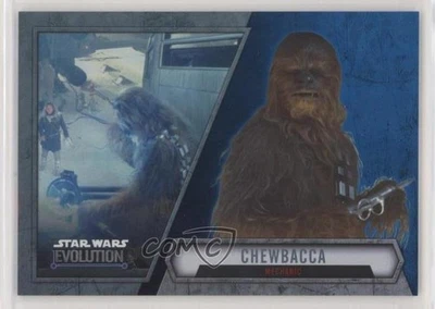 2016 Topps Star Wars Evolution Blue Lightsaber Chewbacca Mechanic #57 0b3 - Image 1 of 3