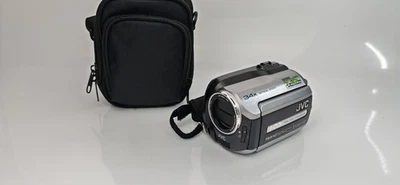 JVC Everio GZ-MG130EK Handheld High Definition HDD Camcorder Silver Tested - Image 1 of 4