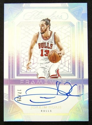 2024-25 Panini impecable Joakim Noah marco automático 17/25 toros Foto 1 de 2