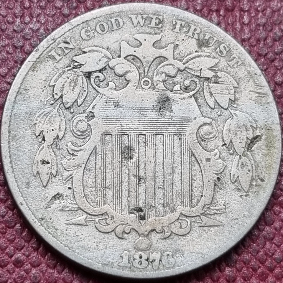 1876 Shield Nickel 5c Better Grade #96000 - Image 1 of 2