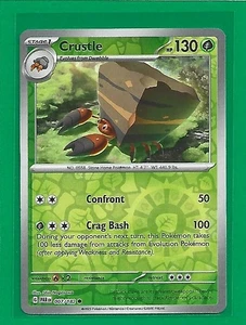Pokémon TCG SV-Paradox Rift Crustle #7/182 Common Reverse Holo - Picture 1 of 2