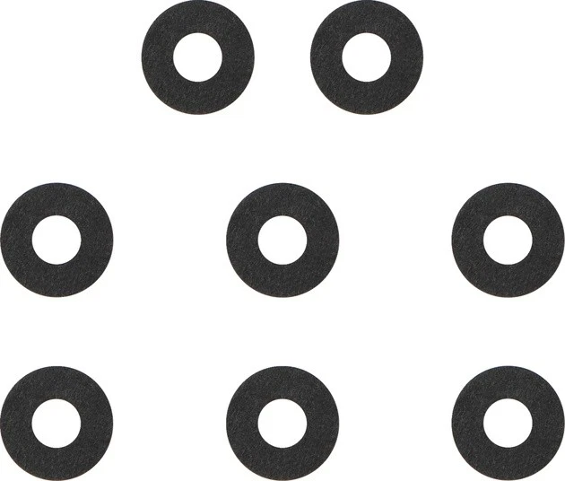 Paquete de 8 arandelas de cubierta James Rocker de fibra superior #JGI-6114-F Harley Davidson Foto 1 de 1