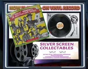 Great Moments in Australian Sport 2 LP Vinyl Set + Sports Trivia Game Free Post - Picture 1 of 7