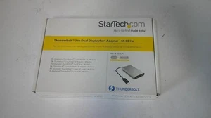 * New Open Box * StarTech.com TB32DP2 Thunderbolt 3 To Dual DisplayPort Adapter - Picture 1 of 3
