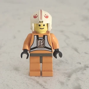 Lego Star Wars Luke Skywalker Pilot / SW0019a Minifigure / Orange Rebel Uniform - Picture 1 of 3