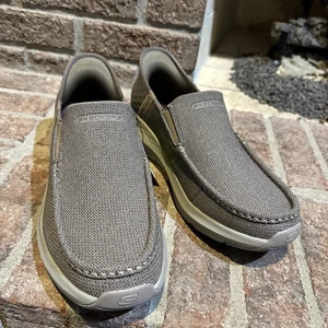 Skechers Men's Slip-ins Parson Ralven Taupe Size 9 Relaxed Fit - Picture 1 of 16