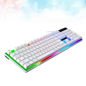  Glowing Computer Wired Keyboard Keyboard Creativo tastiera Pratico USB Keyboard - Afbeelding 1 van 11