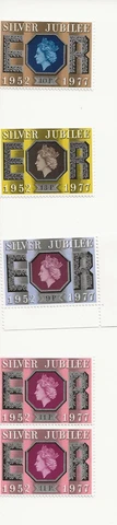 GREAT BRITAIN -1977- Silver Jubilee Of Queen Elizabeth II - Set of 4 Cover