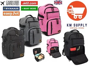 RYANAIR Easyjet 40x20x25Approved Cabin Bag Rucksack Hand Luggage Travel Backpack - Picture 1 of 17
