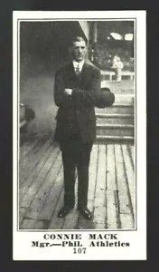 1916 M101-4 SPORTING NEWS 107 CONNIE MACK PAQUETE FRESCO BLANCO NIEVE HALLAZGO ORIGINAL HQ - Imagen 1 de 2