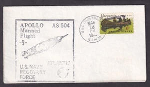 US #1356 ON APOLLO 9/AS504 MANNED FLIGHT U.S. NAVY ATLANTIC RECOVERY FORCE COVER - Picture 1 of 2