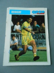 AUTOGRAPHE FOOTBALL DE CHRISTOPHE ROBERT SUR FICHE ONZE - Picture 1 of 1