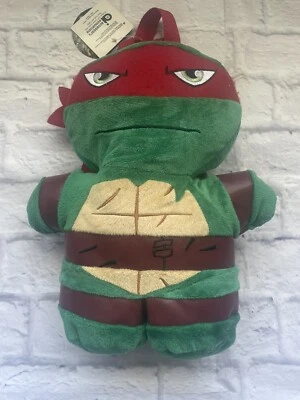 Raphael Plush Backpack Teenage Mutant Ninja Turtle 14x12x4" NEW - Image 1 of 4