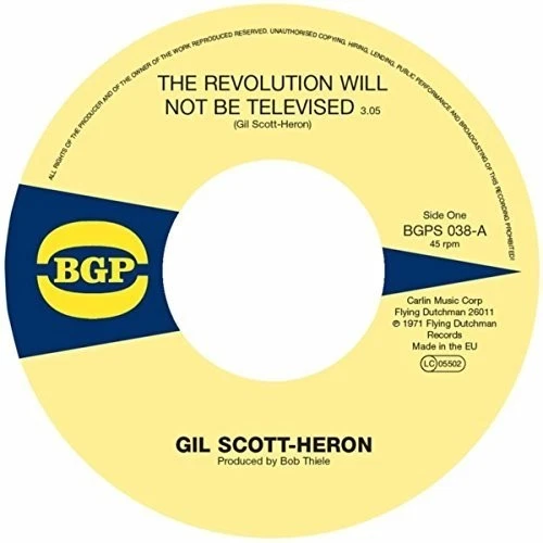 GIL SCOTT-HERON - THE REVOLUTION WILL NOT BE TELEVISED (VINYL)   VINYL LP NEW!  - Image 1 of 1