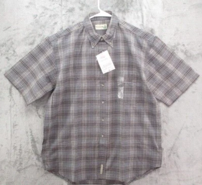 Camisa Fieldmaster Para Hombre Grande Gris Marrón A Cuadros Abotonada De Colección Nueva Con Etiquetas Foto 1 de 4
