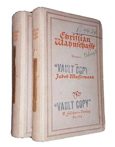 Jakob WASSERMAN / Christian Wahnschaffe 1923 banned by the Nazis silent film - Bild 1 von 1