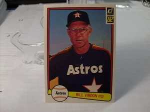 1982 Donruss Baseball #144 - Bill Virdon MGR - Houston Astros 82-261 - Picture 1 of 2