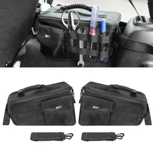 Organizador de maletero de coche interior de nailon para asiento trasero bolsillo de almacenamiento para Jeep Wrangler JK - Imagen 1 de 7