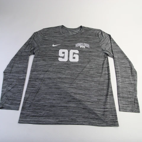 TCU Horned Frogs Nike Dri-Fit Long Sleeve Shirt Men's Gray Used Cover