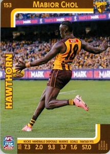 Tarjeta de entrenador de equipo Hawthorn Hawks AFL 2025 - Mabior Chol - Imagen 1 de 3