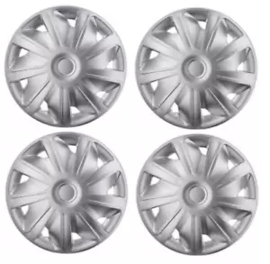 RENAULT MASTER DEEP DISH WHEEL TRIMS COVER SILVER FULL SET HUB CAPS 16" 16 INCH - Picture 1 of 1