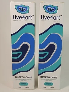 LIVE4ART DIMETHICONE 1000cST VISCOCITY 4oz NEW SEALED 2PK - Picture 1 of 4